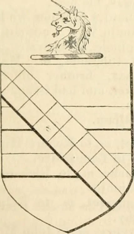 An illustration from A genealogical and heraldic history of the commoners of Great Britain and Ireland, enjoying territorial possessions or high official rank; but univested with heritable honours, 1838, leaf 476