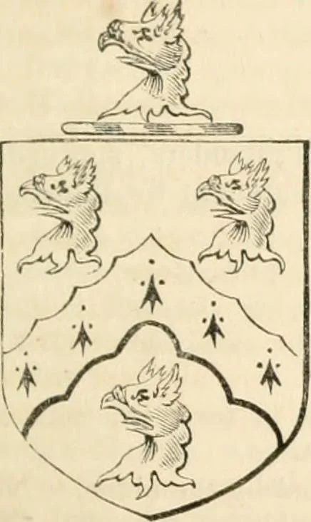 An illustration from A genealogical and heraldic history of the commoners of Great Britain and Ireland, enjoying territorial possessions or high official rank; but univested with heritable honours, 1838, leaf 484