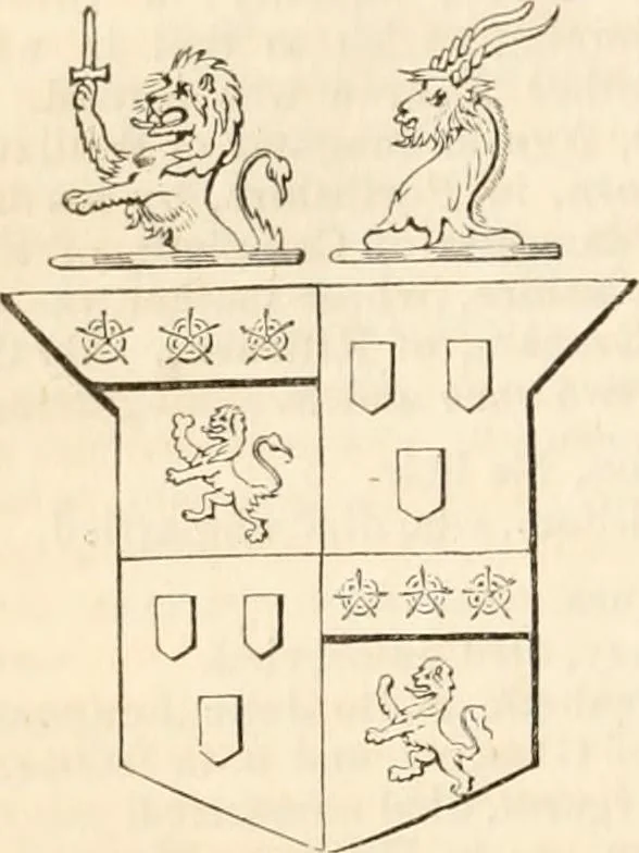 An illustration from A genealogical and heraldic history of the commoners of Great Britain and Ireland, enjoying territorial possessions or high official rank; but univested with heritable honours, 1838, leaf 49