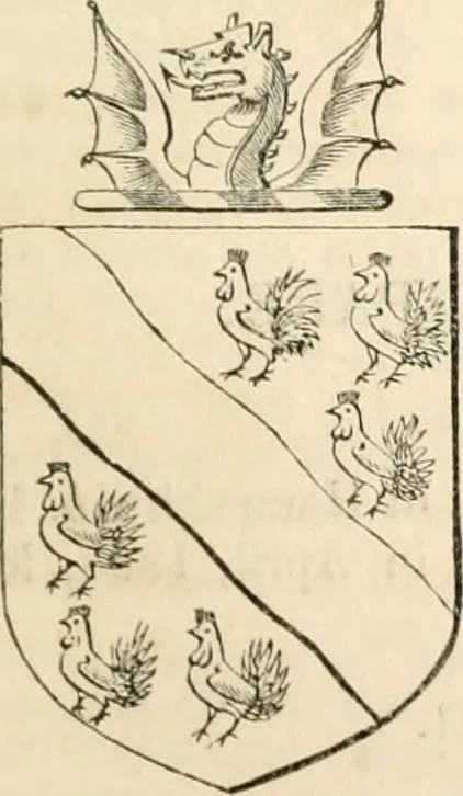 An illustration from A genealogical and heraldic history of the commoners of Great Britain and Ireland, enjoying territorial possessions or high official rank; but univested with heritable honours, 1838, leaf 494