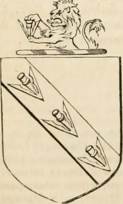 An illustration from A genealogical and heraldic history of the commoners of Great Britain and Ireland, enjoying territorial possessions or high official rank; but univested with heritable honours, 1838, leaf 495