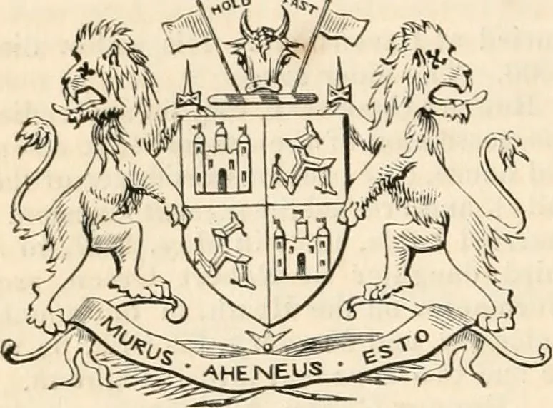 An illustration from A genealogical and heraldic history of the commoners of Great Britain and Ireland, enjoying territorial possessions or high official rank; but univested with heritable honours, 1838, leaf 499