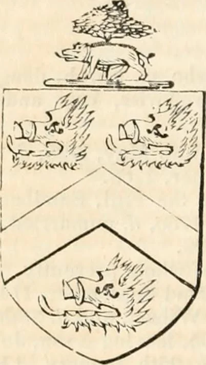 An illustration from A genealogical and heraldic history of the commoners of Great Britain and Ireland, enjoying territorial possessions or high official rank; but univested with heritable honours, 1838, leaf 509