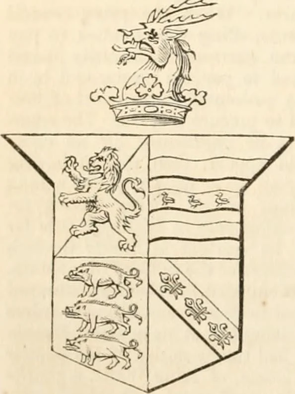 An illustration from A genealogical and heraldic history of the commoners of Great Britain and Ireland, enjoying territorial possessions or high official rank; but univested with heritable honours, 1838, leaf 53