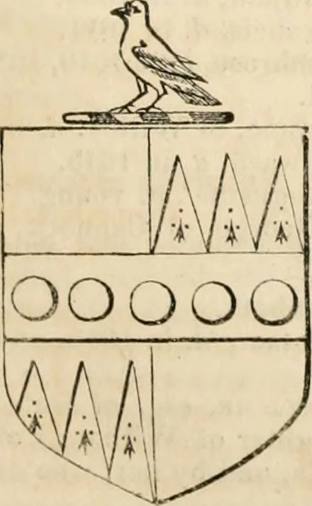 An illustration from A genealogical and heraldic history of the commoners of Great Britain and Ireland, enjoying territorial possessions or high official rank; but univested with heritable honours, 1838, leaf 548