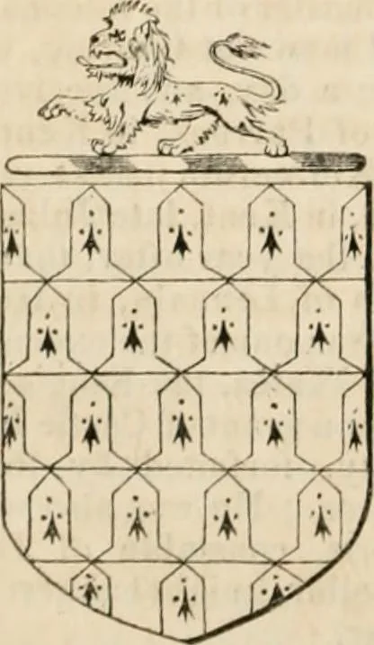 An illustration from A genealogical and heraldic history of the commoners of Great Britain and Ireland, enjoying territorial possessions or high official rank; but univested with heritable honours, 1838, leaf 551