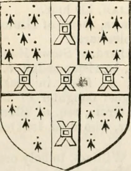 An illustration from A genealogical and heraldic history of the commoners of Great Britain and Ireland, enjoying territorial possessions or high official rank; but univested with heritable honours, 1838, leaf 553