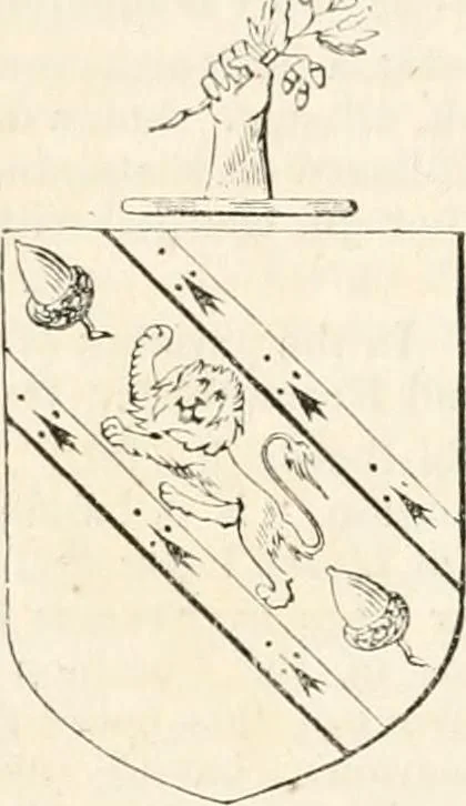 An illustration from A genealogical and heraldic history of the commoners of Great Britain and Ireland, enjoying territorial possessions or high official rank; but univested with heritable honours, 1838, leaf 589