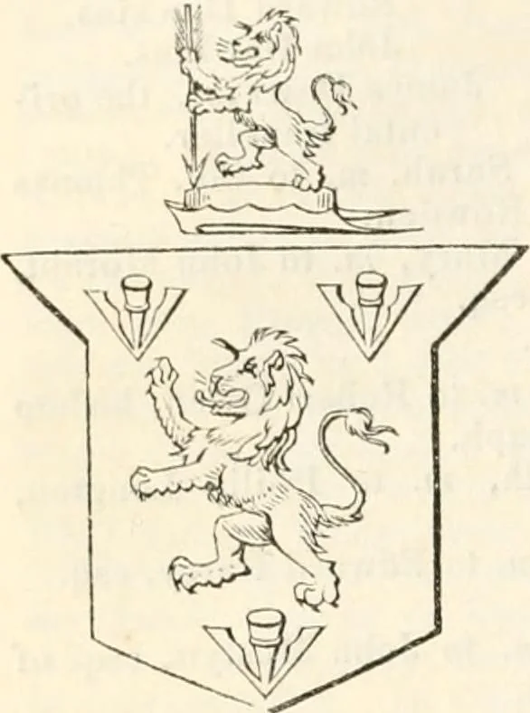 An illustration from A genealogical and heraldic history of the commoners of Great Britain and Ireland, enjoying territorial possessions or high official rank; but univested with heritable honours, 1838, leaf 59