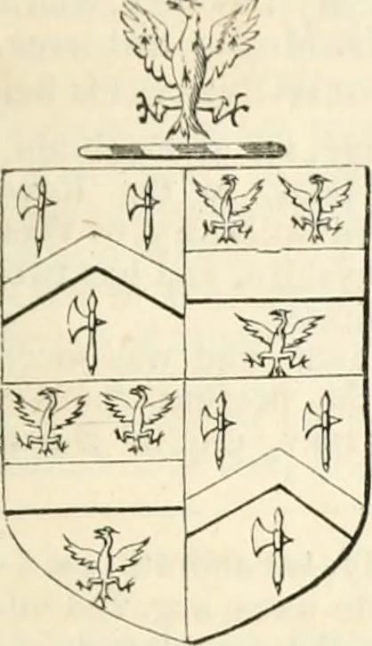 An illustration from A genealogical and heraldic history of the commoners of Great Britain and Ireland, enjoying territorial possessions or high official rank; but univested with heritable honours, 1838, leaf 602