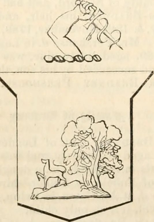 An illustration from A genealogical and heraldic history of the commoners of Great Britain and Ireland, enjoying territorial possessions or high official rank; but univested with heritable honours, 1838, leaf 631