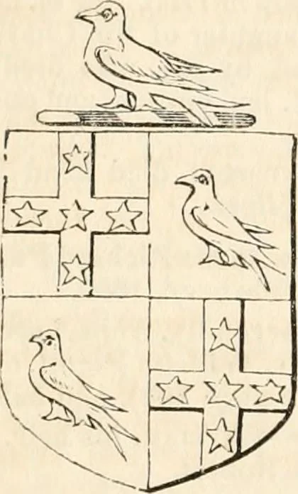 An illustration from A genealogical and heraldic history of the commoners of Great Britain and Ireland, enjoying territorial possessions or high official rank; but univested with heritable honours, 1838, leaf 653