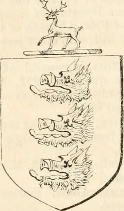 An illustration from A genealogical and heraldic history of the commoners of Great Britain and Ireland, enjoying territorial possessions or high official rank; but univested with heritable honours, 1838, leaf 669