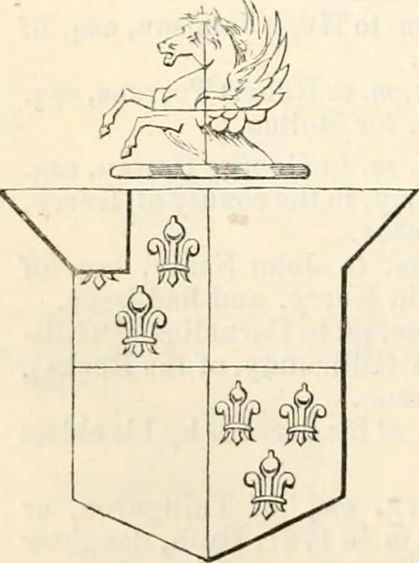An illustration from A genealogical and heraldic history of the commoners of Great Britain and Ireland, enjoying territorial possessions or high official rank; but univested with heritable honours, 1838, leaf 67