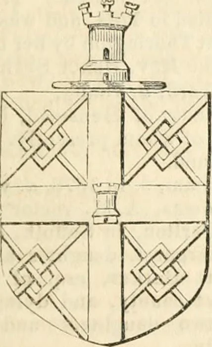 An illustration from A genealogical and heraldic history of the commoners of Great Britain and Ireland, enjoying territorial possessions or high official rank; but univested with heritable honours, 1838, leaf 674
