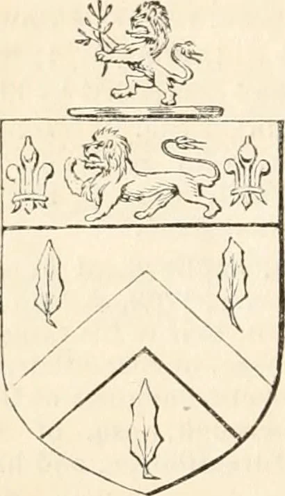 An illustration from A genealogical and heraldic history of the commoners of Great Britain and Ireland, enjoying territorial possessions or high official rank; but univested with heritable honours, 1838, leaf 697