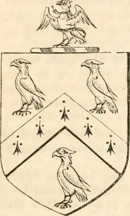 An illustration from A genealogical and heraldic history of the commoners of Great Britain and Ireland, enjoying territorial possessions or high official rank; but univested with heritable honours, 1838, leaf 715