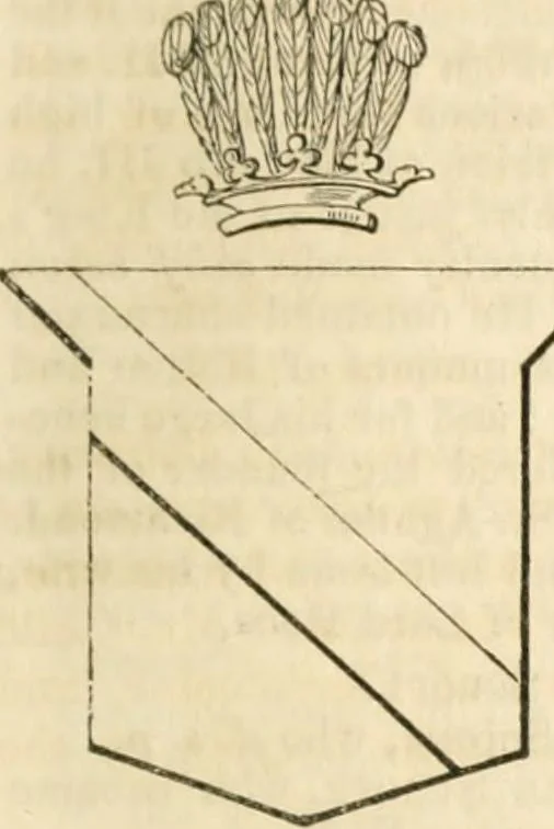 An illustration from A genealogical and heraldic history of the commoners of Great Britain and Ireland, enjoying territorial possessions or high official rank; but univested with heritable honours, 1838, leaf 716