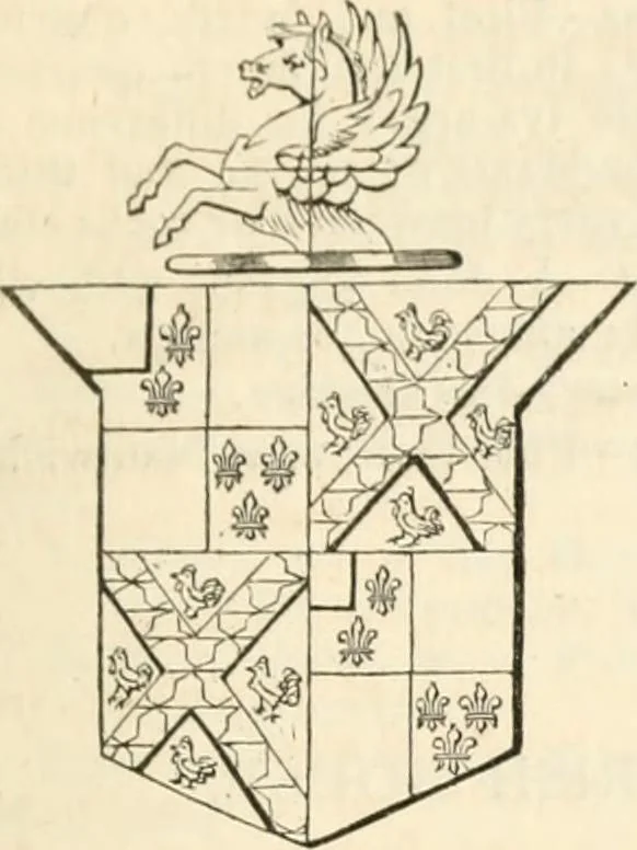 An illustration from A genealogical and heraldic history of the commoners of Great Britain and Ireland, enjoying territorial possessions or high official rank; but univested with heritable honours, 1838, leaf 72