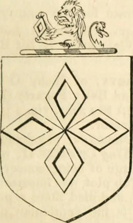 An illustration from A genealogical and heraldic history of the commoners of Great Britain and Ireland, enjoying territorial possessions or high official rank; but univested with heritable honours, 1838, leaf 722