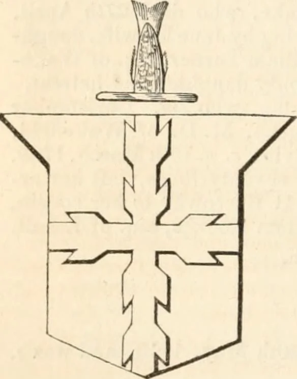 An illustration from A genealogical and heraldic history of the commoners of Great Britain and Ireland, enjoying territorial possessions or high official rank; but univested with heritable honours, 1838, leaf 87