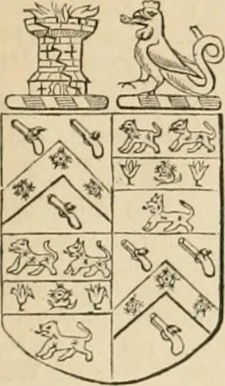 An illustration from A genealogical and heraldic history of the commoners of Great Britain and Ireland, enjoying territorial possessions or high official rank; but univested with heritable honours, 1838, leaf 12