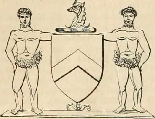 An illustration from A genealogical and heraldic history of the commoners of Great Britain and Ireland, enjoying territorial possessions or high official rank; but univested with heritable honours, 1838, leaf 185