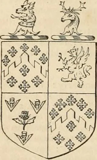 An illustration from A genealogical and heraldic history of the commoners of Great Britain and Ireland, enjoying territorial possessions or high official rank; but univested with heritable honours, 1838, leaf 39