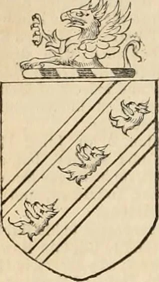 An illustration from A genealogical and heraldic history of the commoners of Great Britain and Ireland, enjoying territorial possessions or high official rank; but univested with heritable honours, 1838, leaf 65