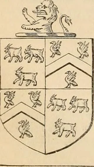 An illustration from A genealogical and heraldic history of the commoners of Great Britain and Ireland, enjoying territorial possessions or high official rank; but univested with heritable honours, 1838, leaf 783