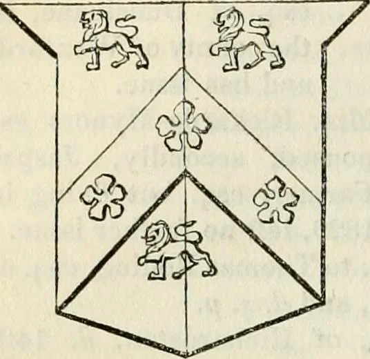 An illustration from A genealogical and heraldic history of the commoners of Great Britain and Ireland, enjoying territorial possessions or high official rank; but univested with heritable honours, 1838, leaf 136