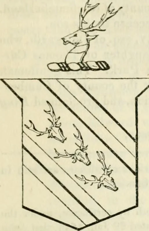 An illustration from A genealogical and heraldic history of the commoners of Great Britain and Ireland, enjoying territorial possessions or high official rank; but univested with heritable honours, 1838, leaf 137