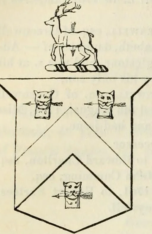 An illustration from A genealogical and heraldic history of the commoners of Great Britain and Ireland, enjoying territorial possessions or high official rank; but univested with heritable honours, 1838, leaf 158