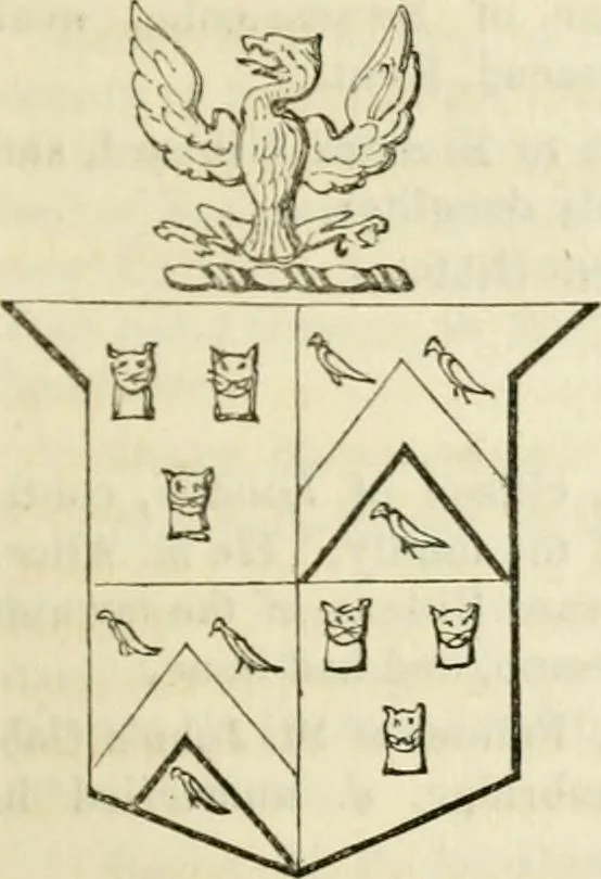 An illustration from A genealogical and heraldic history of the commoners of Great Britain and Ireland, enjoying territorial possessions or high official rank; but univested with heritable honours, 1838, leaf 181