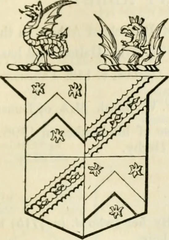 An illustration from A genealogical and heraldic history of the commoners of Great Britain and Ireland, enjoying territorial possessions or high official rank; but univested with heritable honours, 1838, leaf 191