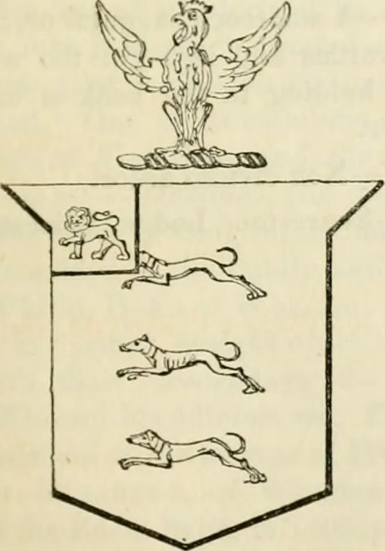 An illustration from A genealogical and heraldic history of the commoners of Great Britain and Ireland, enjoying territorial possessions or high official rank; but univested with heritable honours, 1838, leaf 211