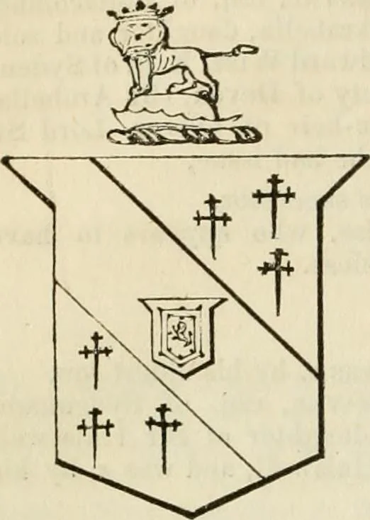 An illustration from A genealogical and heraldic history of the commoners of Great Britain and Ireland, enjoying territorial possessions or high official rank; but univested with heritable honours, 1838, leaf 238