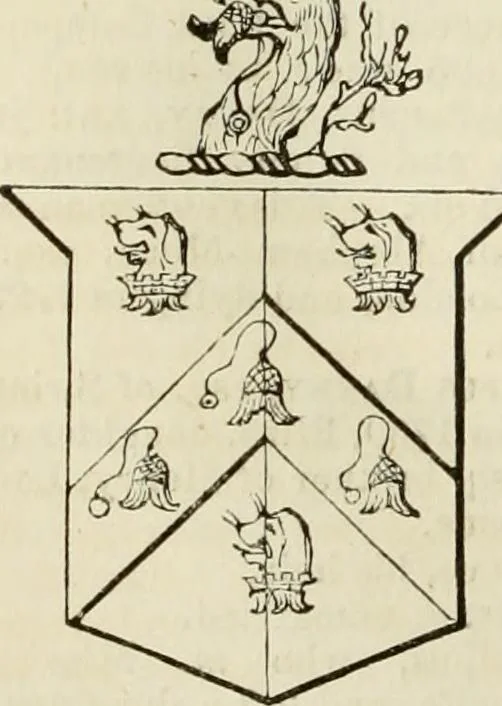 An illustration from A genealogical and heraldic history of the commoners of Great Britain and Ireland, enjoying territorial possessions or high official rank; but univested with heritable honours, 1838, leaf 244