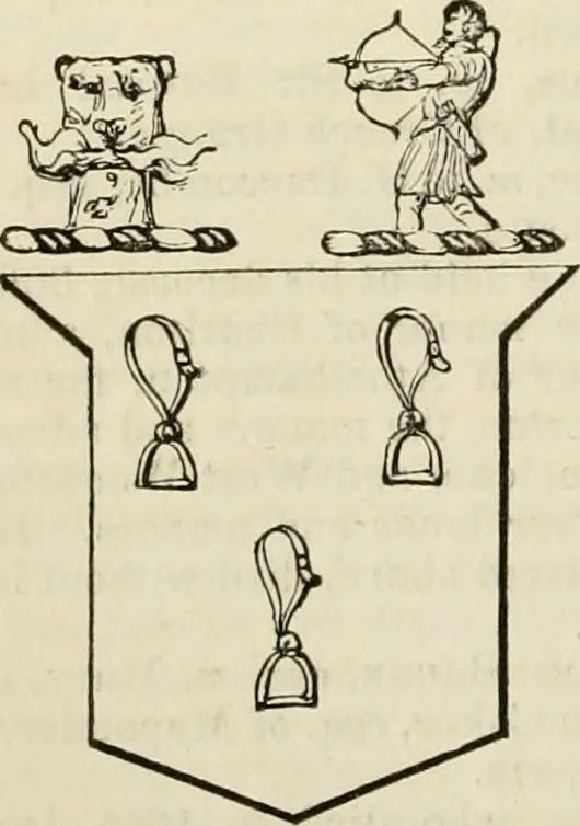 An illustration from A genealogical and heraldic history of the commoners of Great Britain and Ireland, enjoying territorial possessions or high official rank; but univested with heritable honours, 1838, leaf 248