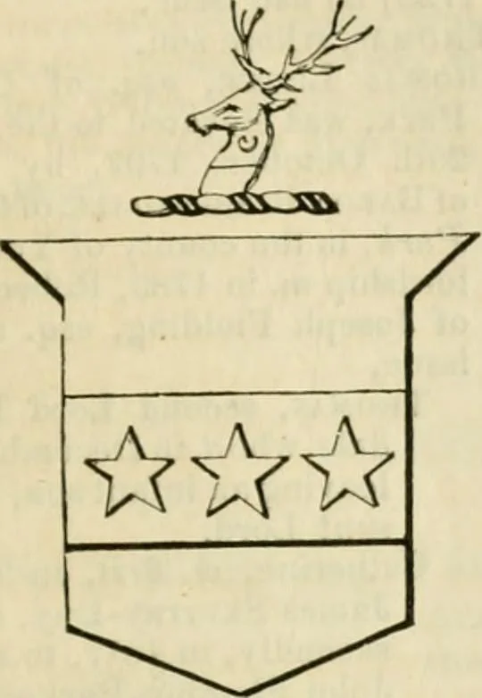 An illustration from A genealogical and heraldic history of the commoners of Great Britain and Ireland, enjoying territorial possessions or high official rank; but univested with heritable honours, 1838, leaf 261