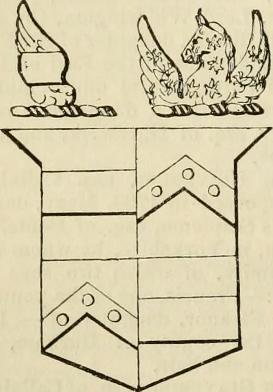 An illustration from A genealogical and heraldic history of the commoners of Great Britain and Ireland, enjoying territorial possessions or high official rank; but univested with heritable honours, 1838, leaf 282