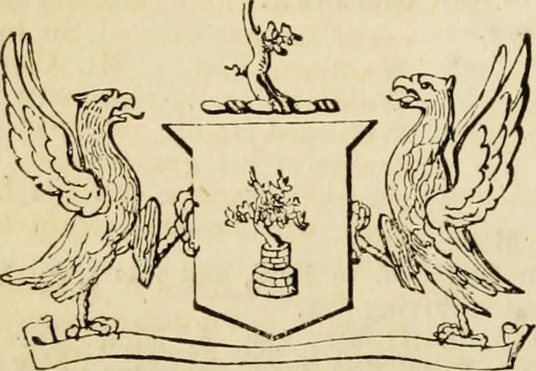 An illustration from A genealogical and heraldic history of the commoners of Great Britain and Ireland, enjoying territorial possessions or high official rank; but univested with heritable honours, 1838, leaf 318