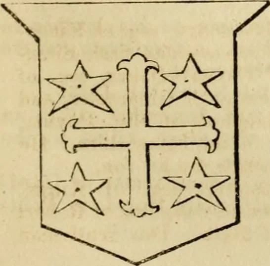 An illustration from A genealogical and heraldic history of the commoners of Great Britain and Ireland, enjoying territorial possessions or high official rank; but univested with heritable honours, 1838, leaf 323