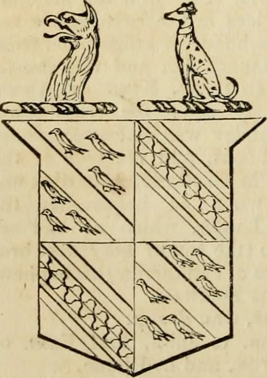 An illustration from A genealogical and heraldic history of the commoners of Great Britain and Ireland, enjoying territorial possessions or high official rank; but univested with heritable honours, 1838, leaf 330