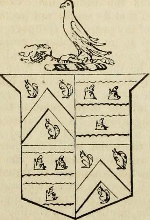 An illustration from A genealogical and heraldic history of the commoners of Great Britain and Ireland, enjoying territorial possessions or high official rank; but univested with heritable honours, 1838, leaf 374