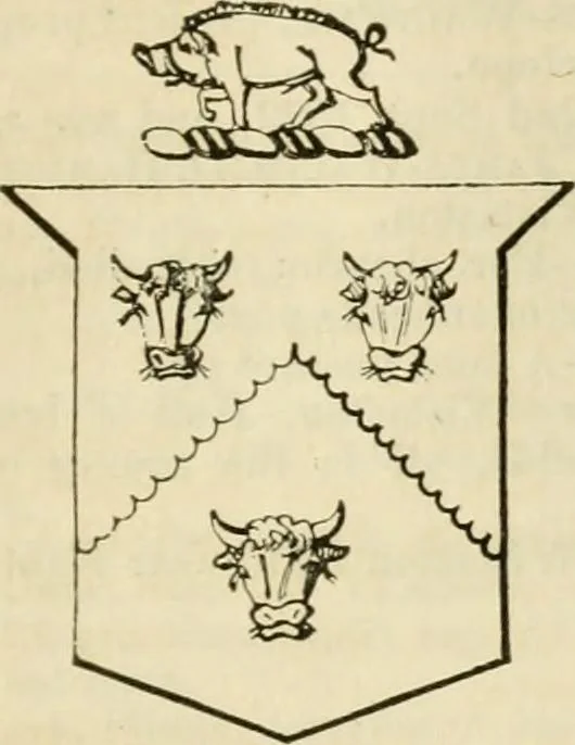 An illustration from A genealogical and heraldic history of the commoners of Great Britain and Ireland, enjoying territorial possessions or high official rank; but univested with heritable honours, 1838, leaf 407