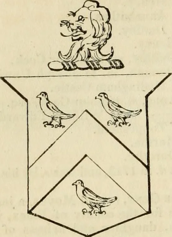 An illustration from A genealogical and heraldic history of the commoners of Great Britain and Ireland, enjoying territorial possessions or high official rank; but univested with heritable honours, 1838, leaf 412