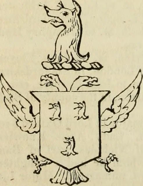 An illustration from A genealogical and heraldic history of the commoners of Great Britain and Ireland, enjoying territorial possessions or high official rank; but univested with heritable honours, 1838, leaf 432