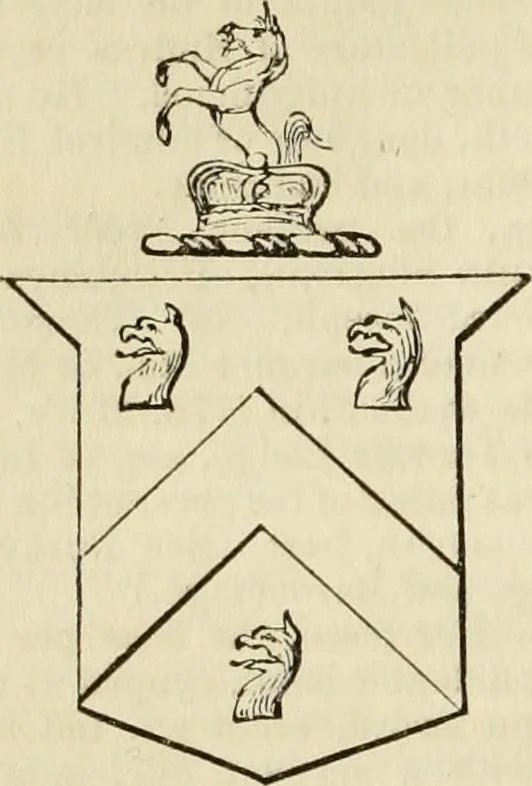 An illustration from A genealogical and heraldic history of the commoners of Great Britain and Ireland, enjoying territorial possessions or high official rank; but univested with heritable honours, 1838, leaf 452