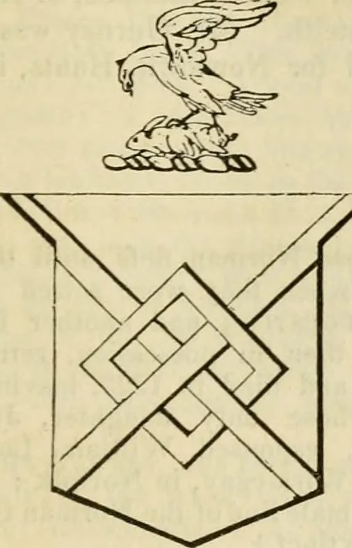 An illustration from A genealogical and heraldic history of the commoners of Great Britain and Ireland, enjoying territorial possessions or high official rank; but univested with heritable honours, 1838, leaf 523